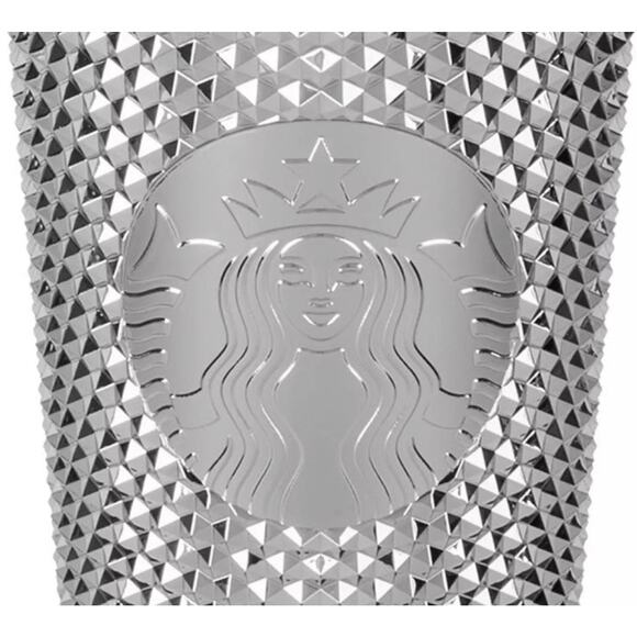 2023 Disney Parks 100th Anniversary Mickey Silver Studded Starbucks Tumbler Cup - Picture 5 of 7